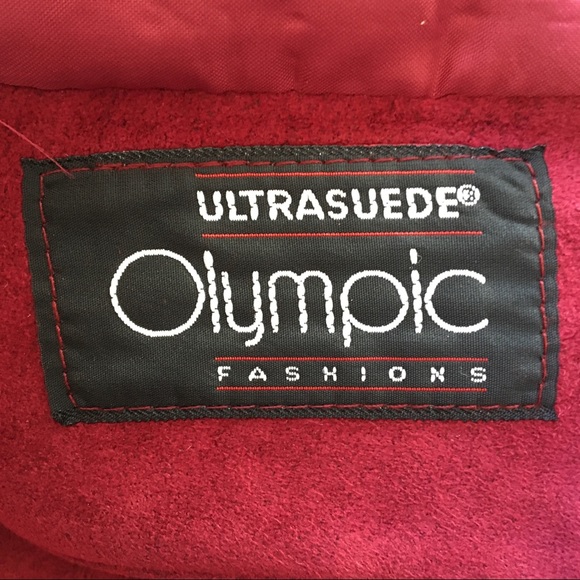 Vintage ULTRA SUEDE OLYMPIC FASHIONS Blazer Jacket - Picture 6 of 11